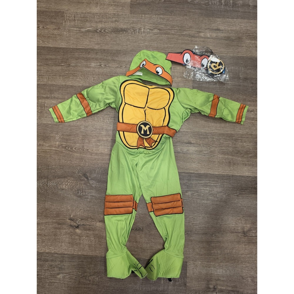 RUBIES TEENAGE MUTANT NINJA TURTLES TMNT 4-in-1 Costume Size 4T BOYS or GIRLS